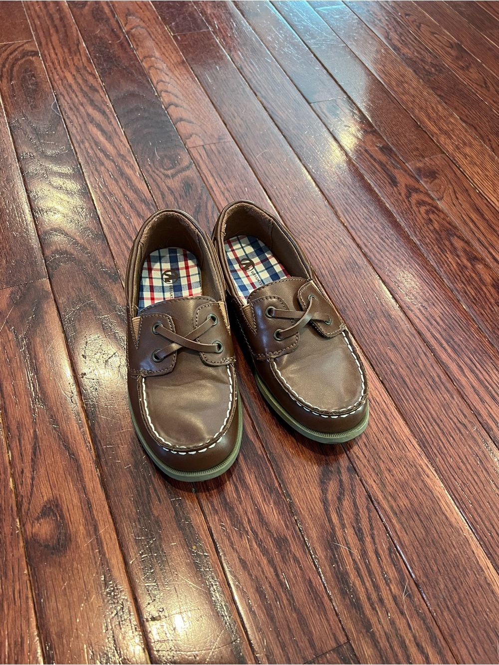 Boys's Brown Leather Boat Shoes